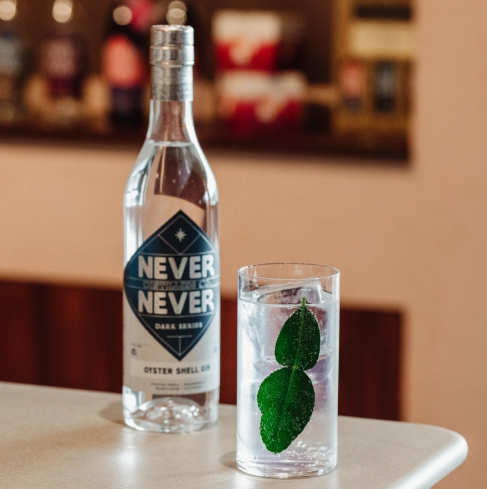 Oyster shell gin sonic