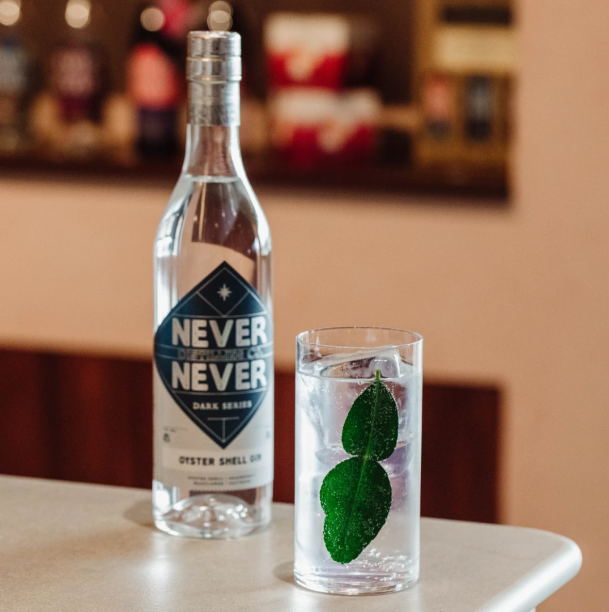 Oyster shell gin sonic